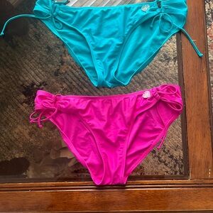 Pink and Blue Bikini Bottoms